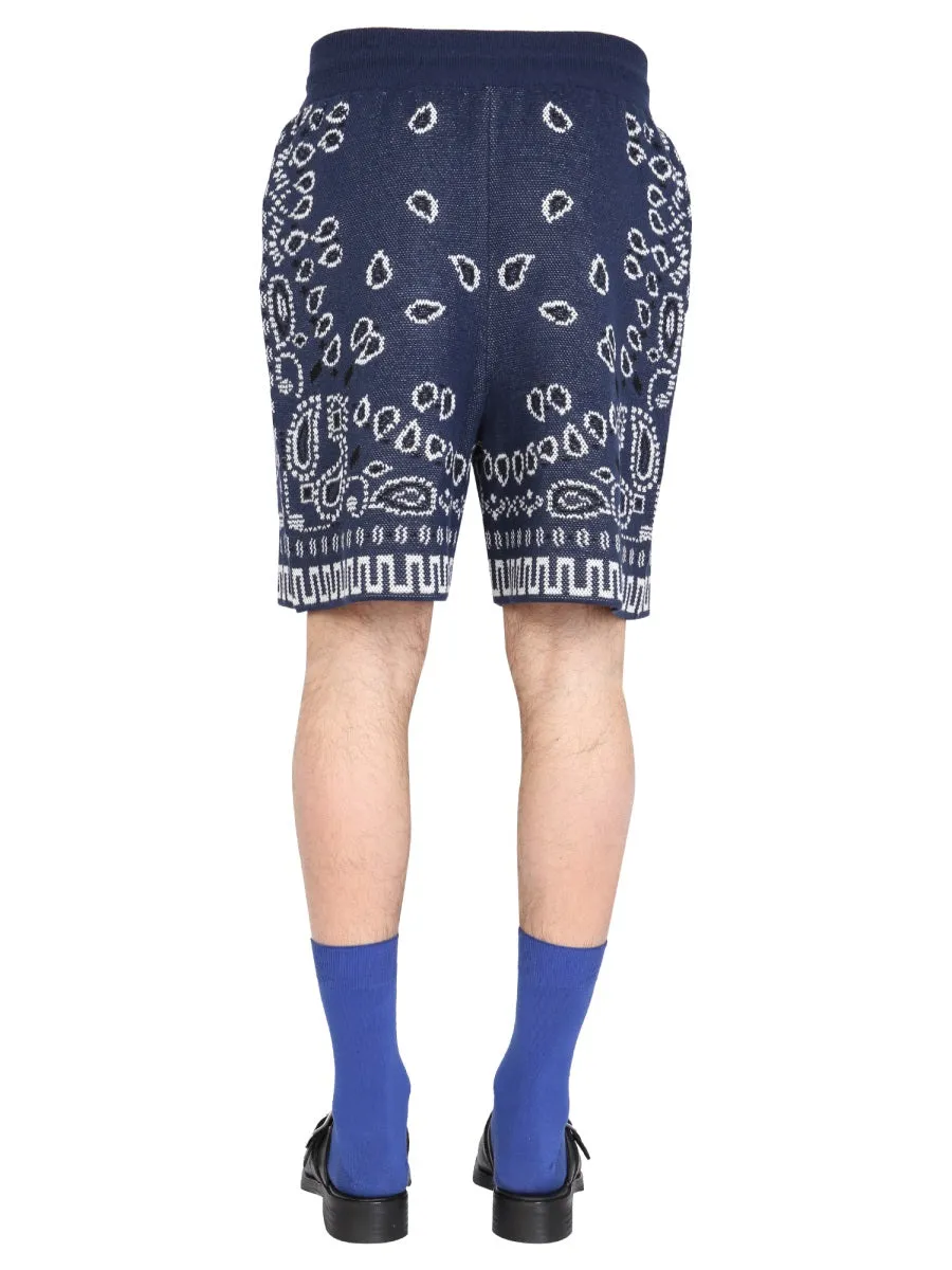 Alanui Bandana Printed Drawstring Shorts