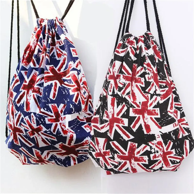 Backpack men women backpack Cat Printing Bags Drawstring backpacks for girls teenage bag