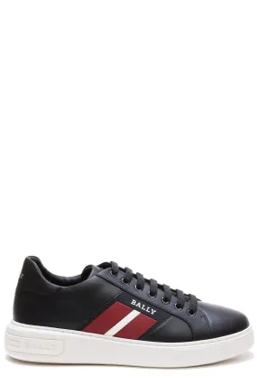 Bally Logo Monogram Round Toe Low-Top Sneakers