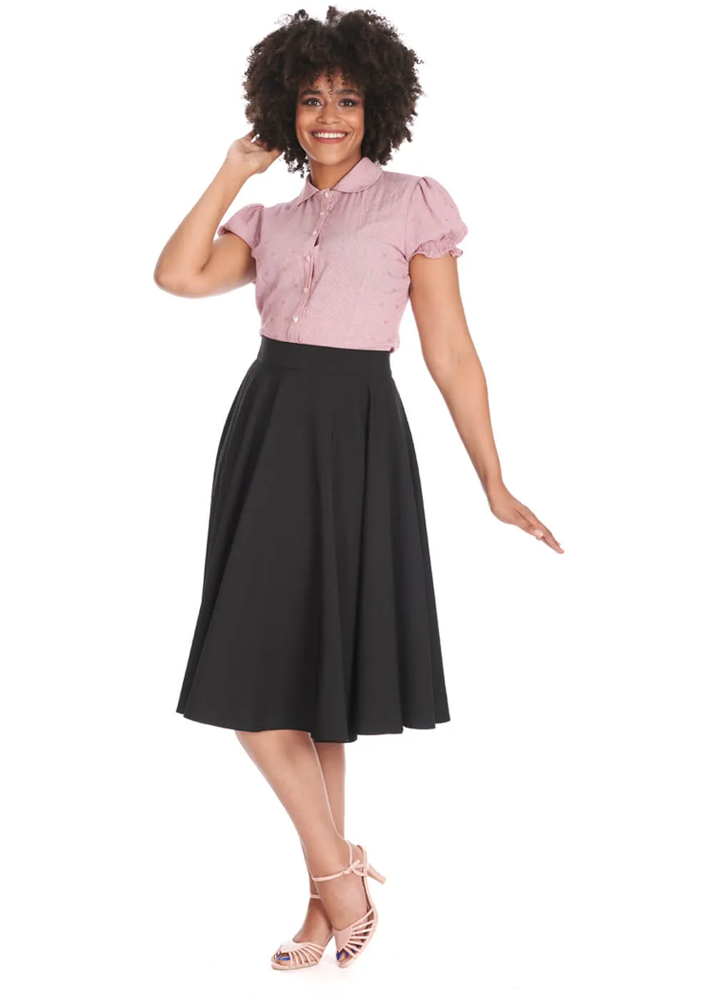 Banned Dance & Sway 50's Swing Skirt Black