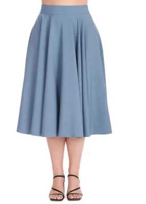 Banned Dance & Sway 50's Swing Skirt Blue