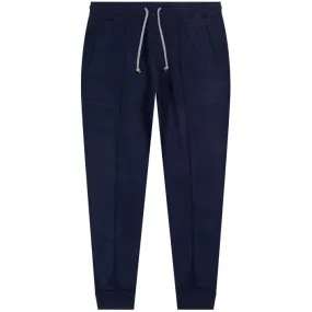 BRUNELLO CUCINELLI 'Drawstring' Tapered Sweatpants Navy