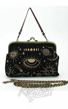 Comeco Celestial Kisslock Bag in Black