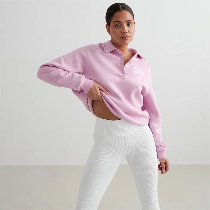 Cotton Candy Pitch Polo Sweatshirt | Hoodies & Crews | Stirling Sports