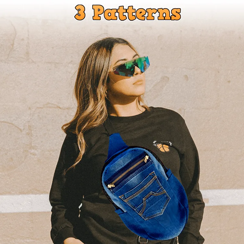 Denim Crossbody Bag PDF Download Pattern (3 sizes included)