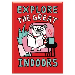 Explore The Great Indoors Rectangle Magnet