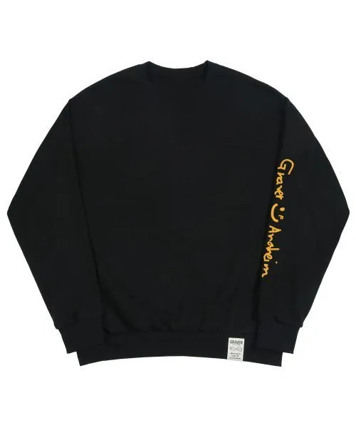 GRAVER  |[GRAVER]★ELBOW DRAWING LOGO SMILE SWEATSHIRT