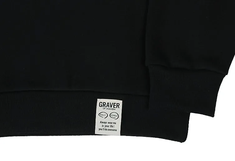 GRAVER  |[GRAVER]★ELBOW DRAWING LOGO SMILE SWEATSHIRT