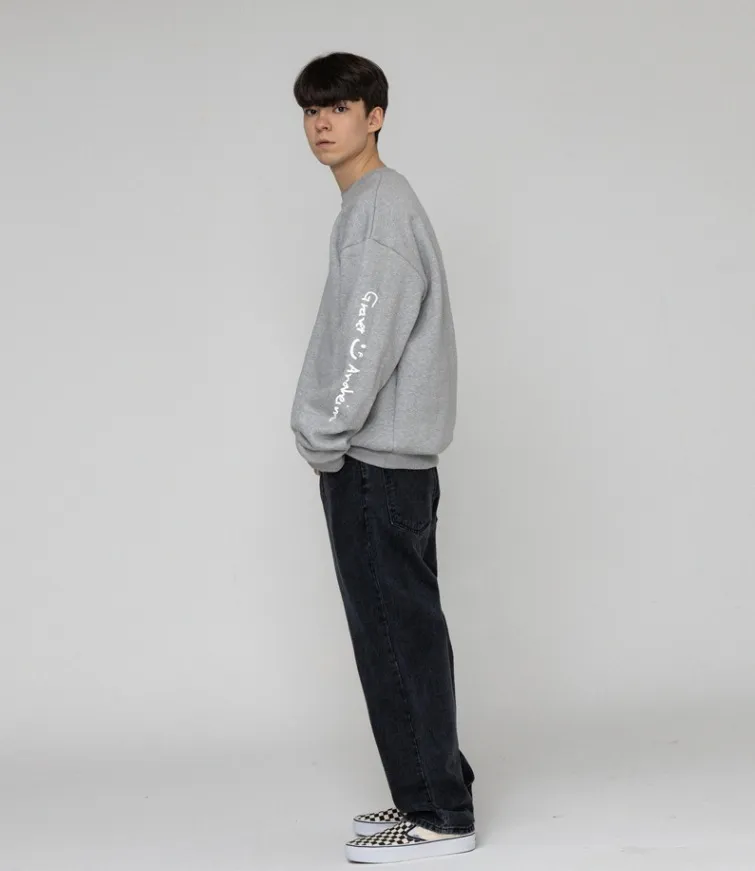 GRAVER  |[GRAVER]★ELBOW DRAWING LOGO SMILE SWEATSHIRT