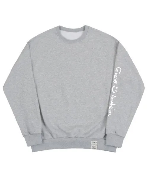 GRAVER  |[GRAVER]★ELBOW DRAWING LOGO SMILE SWEATSHIRT