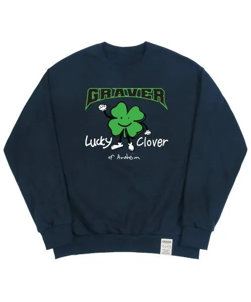 GRAVER  |[GRAVER]★LUCKY CLOVER CENTER SWEATSHIRT