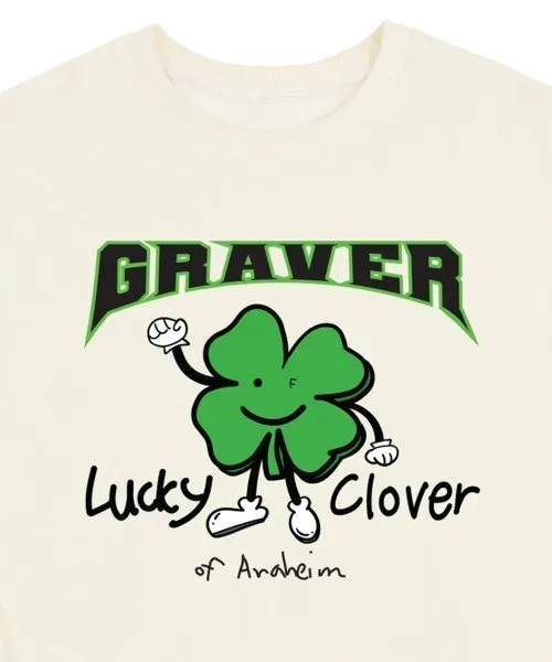 GRAVER  |[GRAVER]★LUCKY CLOVER CENTER SWEATSHIRT