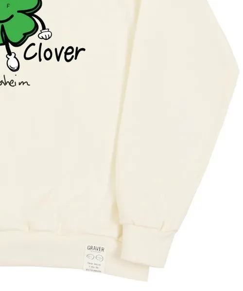 GRAVER  |[GRAVER]★LUCKY CLOVER CENTER SWEATSHIRT