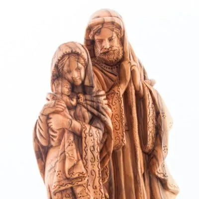 Holy Family, Nativity Scene, Wooden Sculpture 13.4