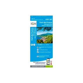 IGN  Fort-De-Fance.Montagne Pelee.Pnr De Martinique