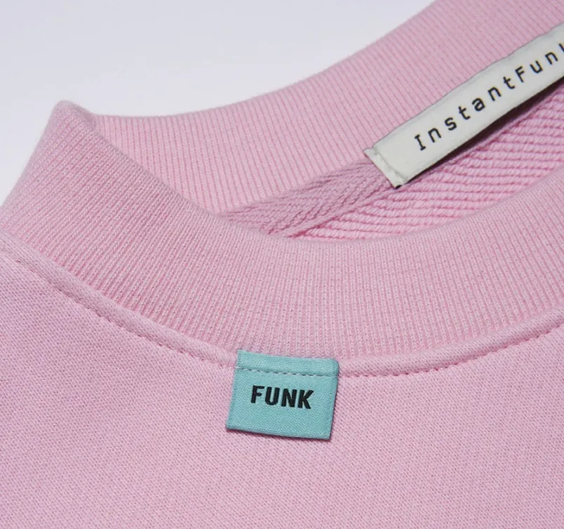 INSTANTFUNK  |Unisex U-Neck Long Sleeves Logo Sweatshirts