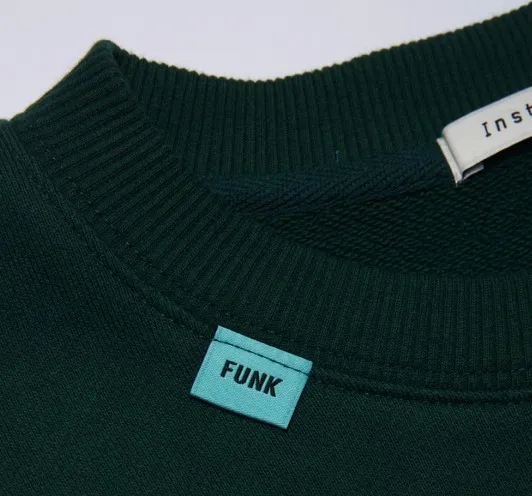 INSTANTFUNK  |Unisex U-Neck Long Sleeves Logo Sweatshirts