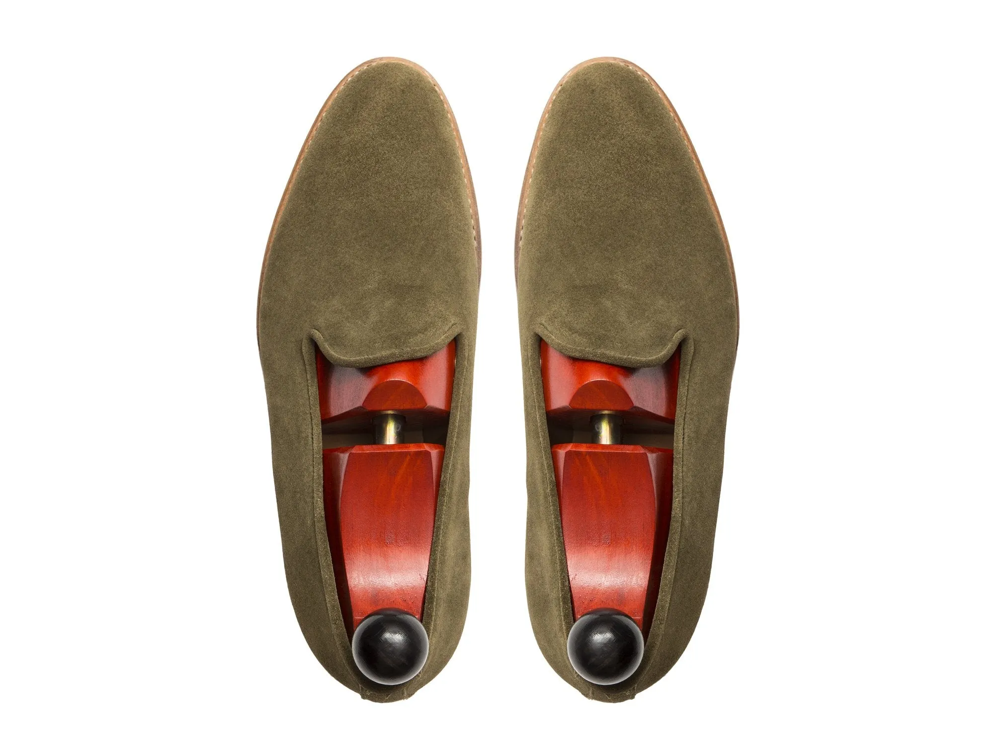 Laurelhurst II - MTO - Olive Suede - TMG Last - Natural Single Leather Sole