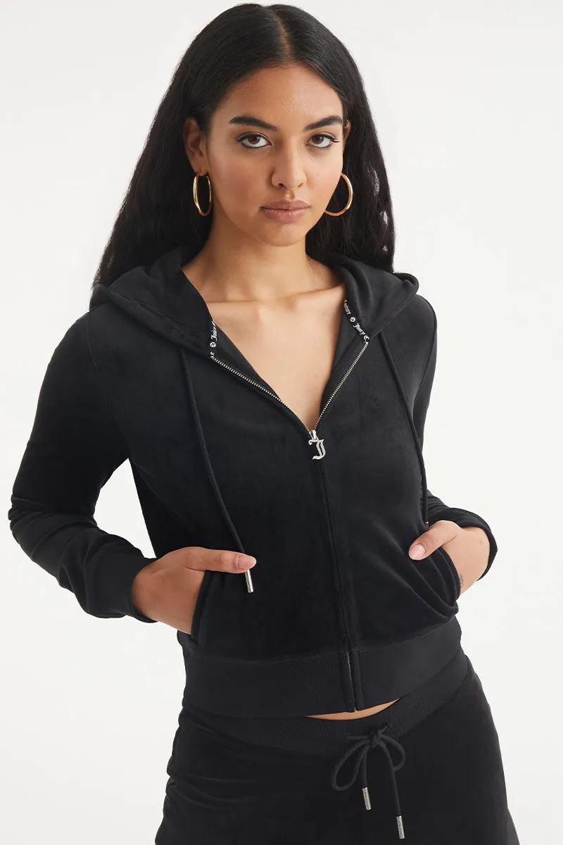 Libra Big Bling Velour Hoodie