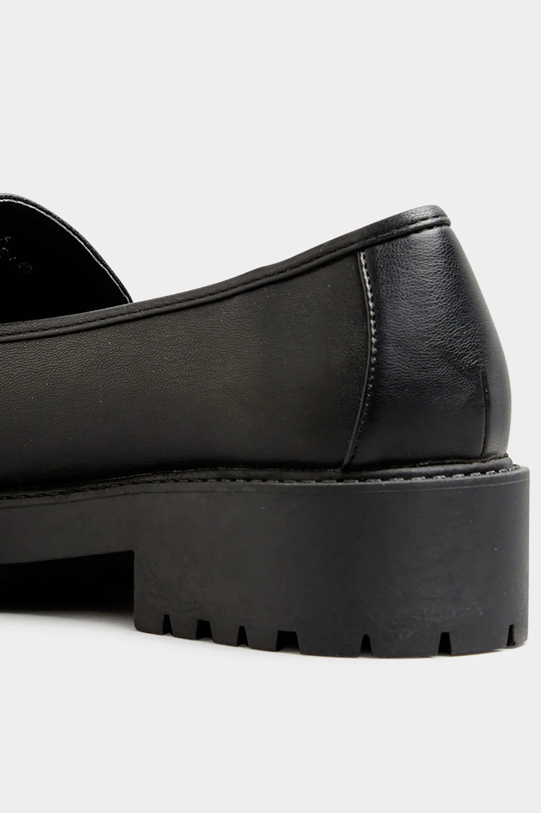 LIMITED COLLECTION Black Chunky Loafers In Wide E Fit & Extra Wide EEE Fit