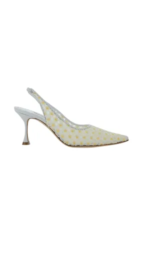 Margolina Rial Lace 070 Sling Back - White