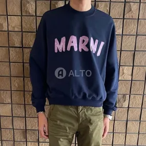 MARNI  |Plain Cotton Logo Designers Sweatshirts