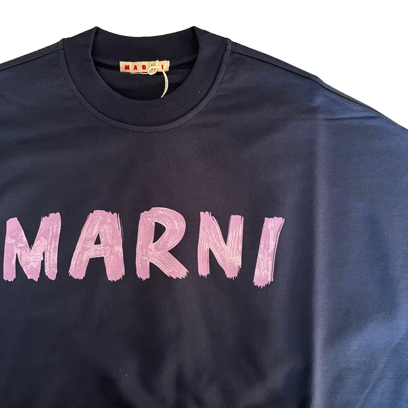 MARNI  |Plain Cotton Logo Designers Sweatshirts