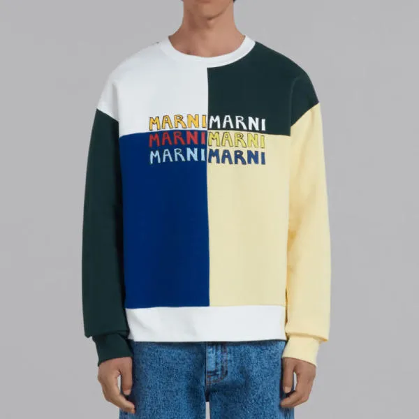 MARNI  |Unisex Street Style Long Sleeves Cotton Logo Designers