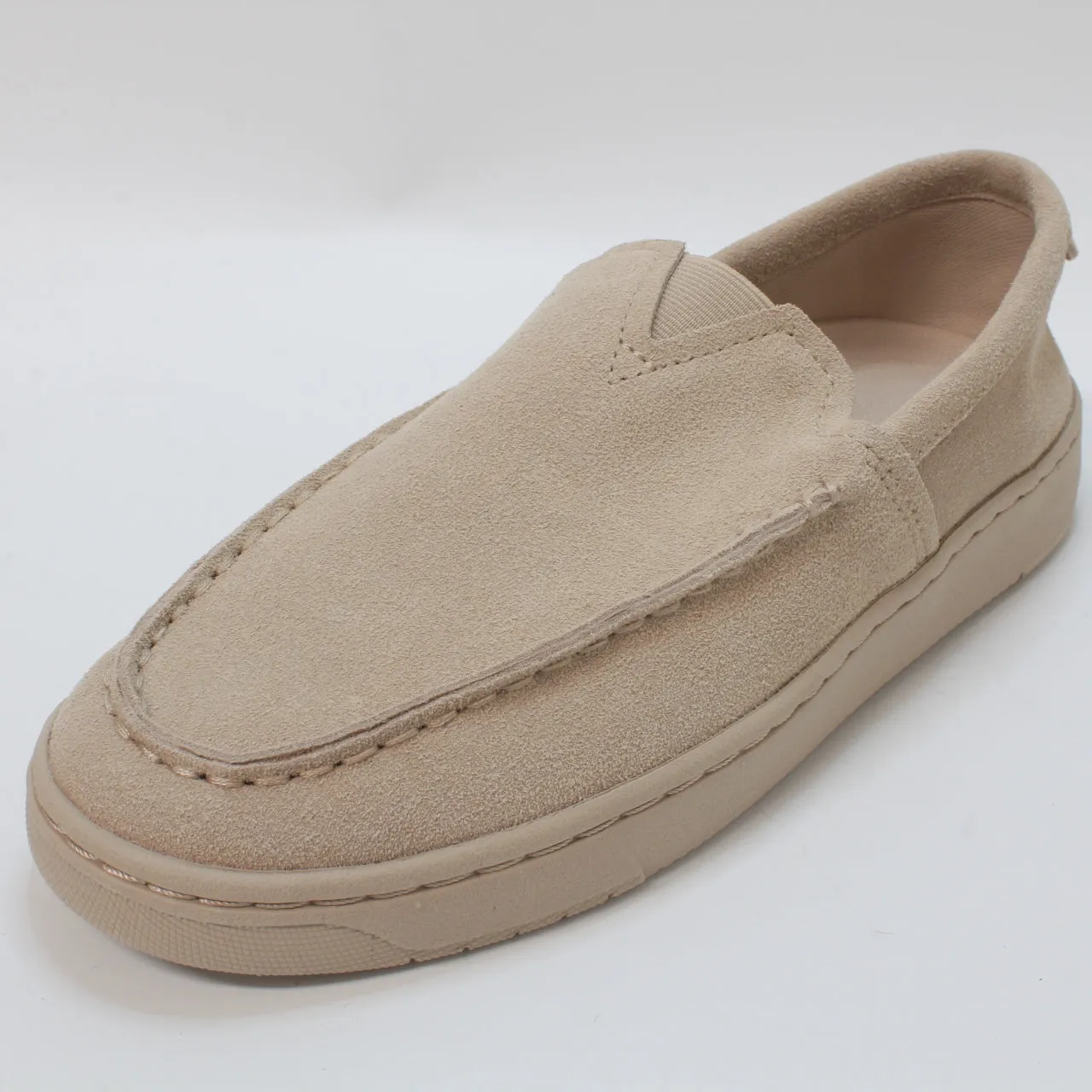 Mens Toms Trvl Lite Loafer Oatmeal Suede