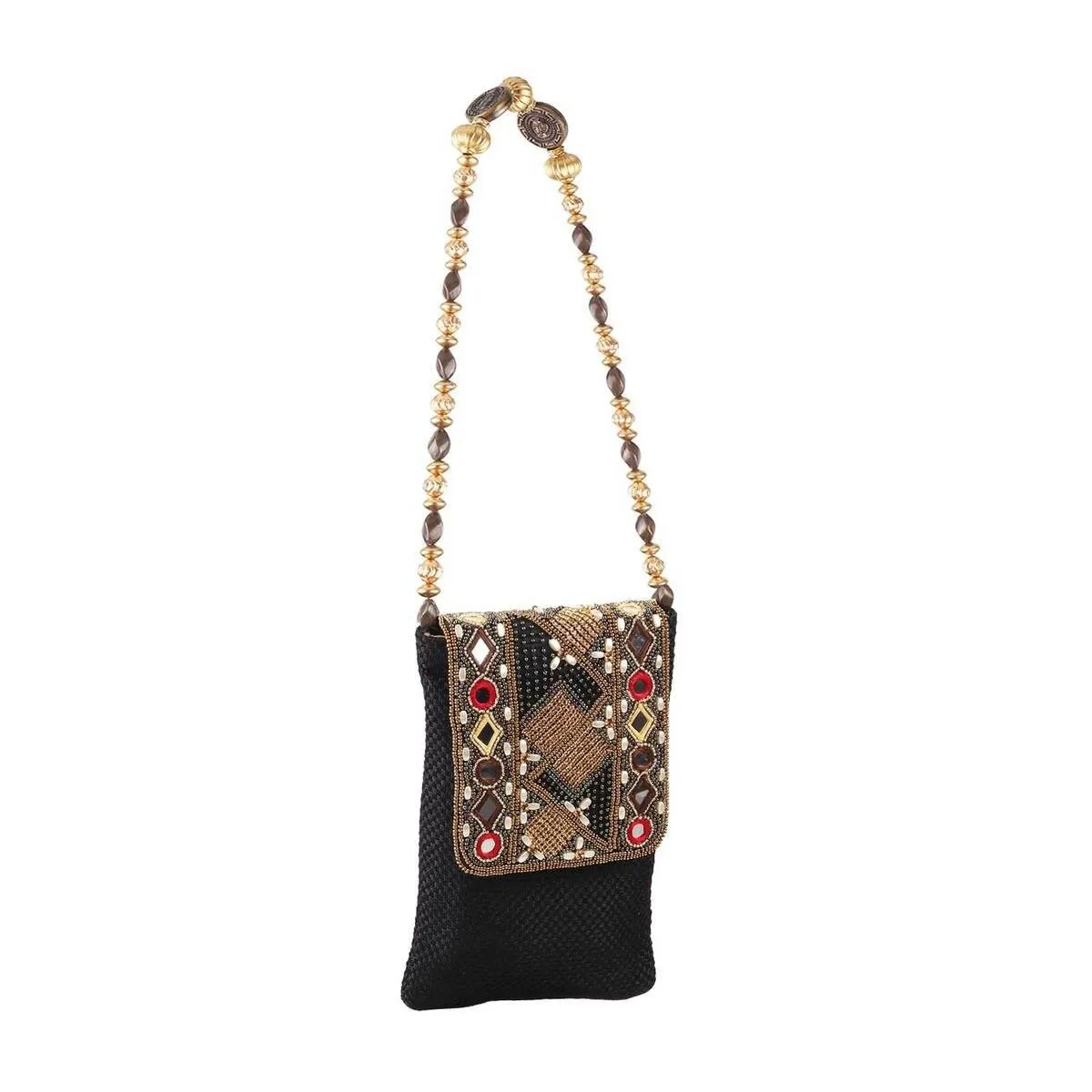 Metro Women Black Mobile Sling Bags