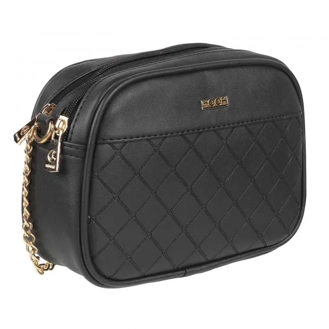 Mochi Women Black Hand Bags Zip Top Sling