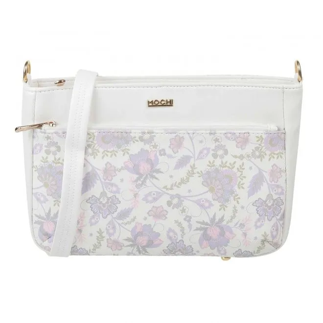 Mochi Women White Hand Bags Zip Top Sling