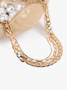 Multilayered Chain Necklace