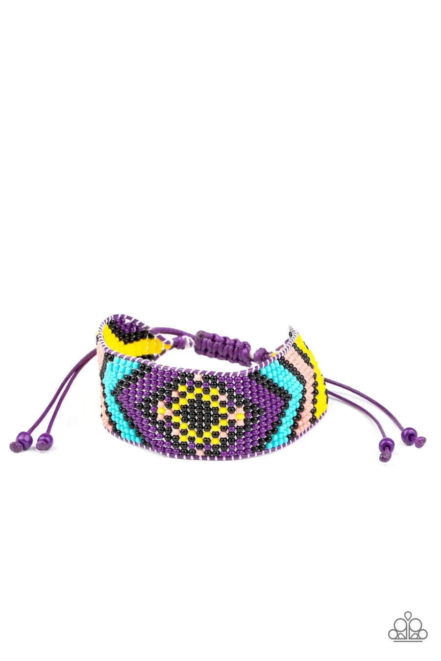 Paparazzi Desert Dive - Purple - Bracelet