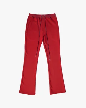 PERFECT FLARE SWEATPANTS-RED