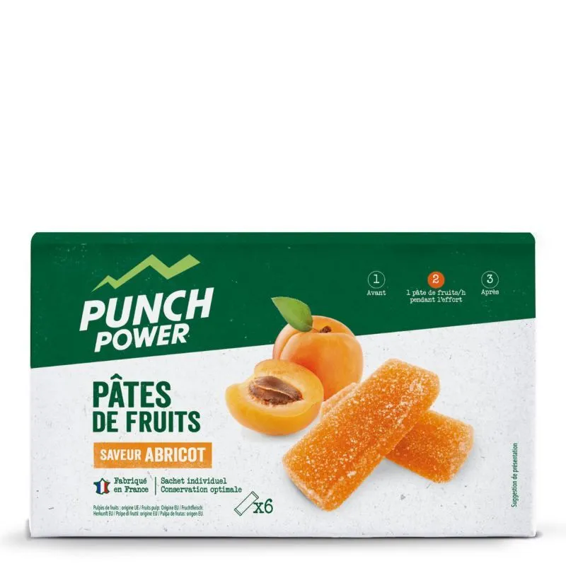 Punch Power  Pâtes De Fruits Abricot x 6 - Energy gum