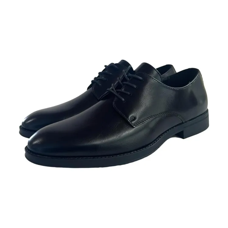 QH7 U1809 Scarpe Eleganti Uomo Stringate Eco Nero
