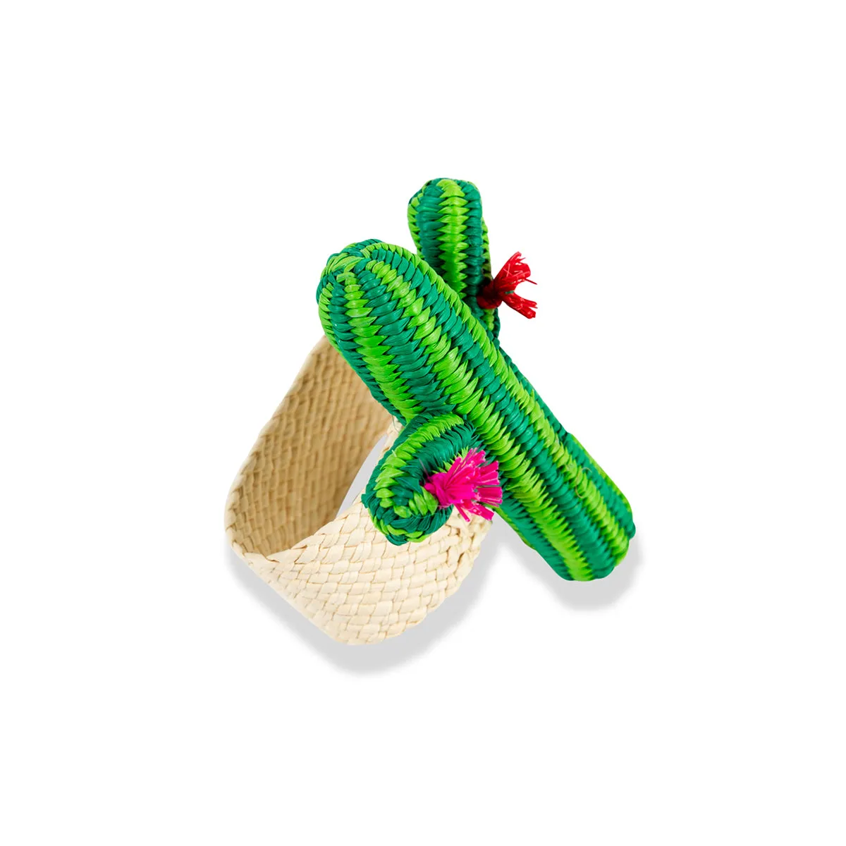 Raffia Napkin Ring - Cactus