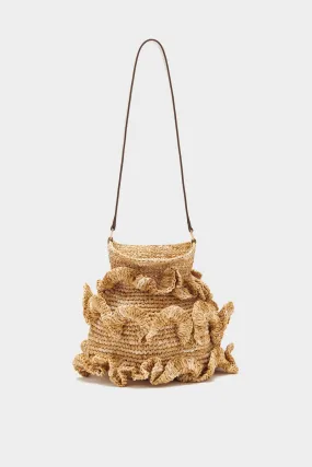 Ruffled Tulip Basket in Natural