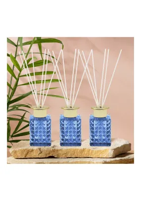 Set Of Three Tuscan Leather 80ml Diffuser