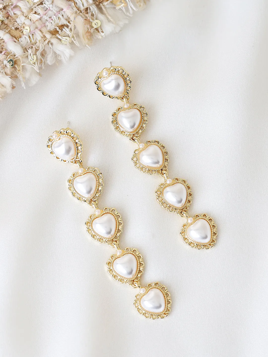 Statement Pearls Drop Earrings