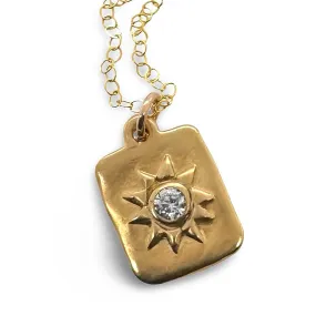 STUDIO FAVORITE - ASH DOG TAG NECKLACE IN GOLD