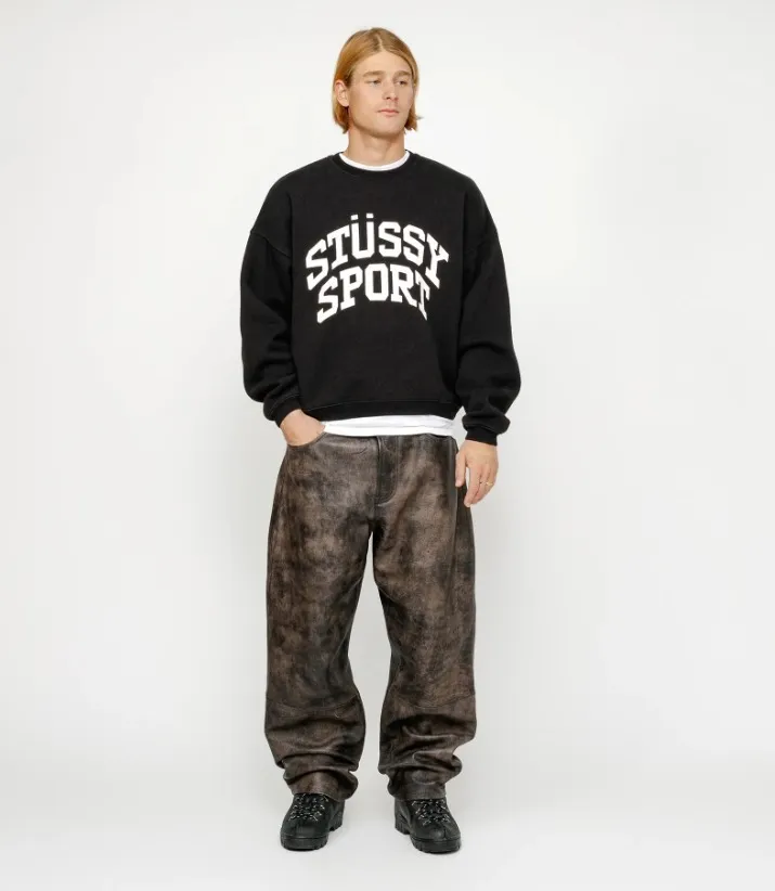 STUSSY  |Sweat Street Style Logo Skater Style Sweatshirts