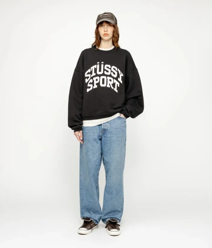 STUSSY  |Sweat Street Style Logo Skater Style Sweatshirts