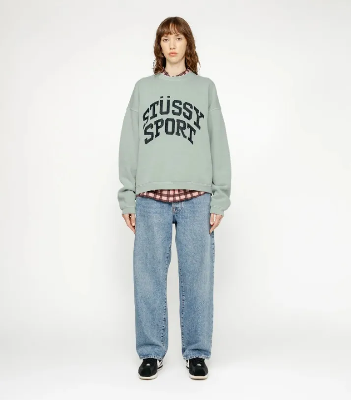 STUSSY  |Sweat Street Style Logo Skater Style Sweatshirts