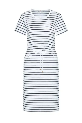 Tommy Hilfiger Women Cotton Dress Drawstring Stripe