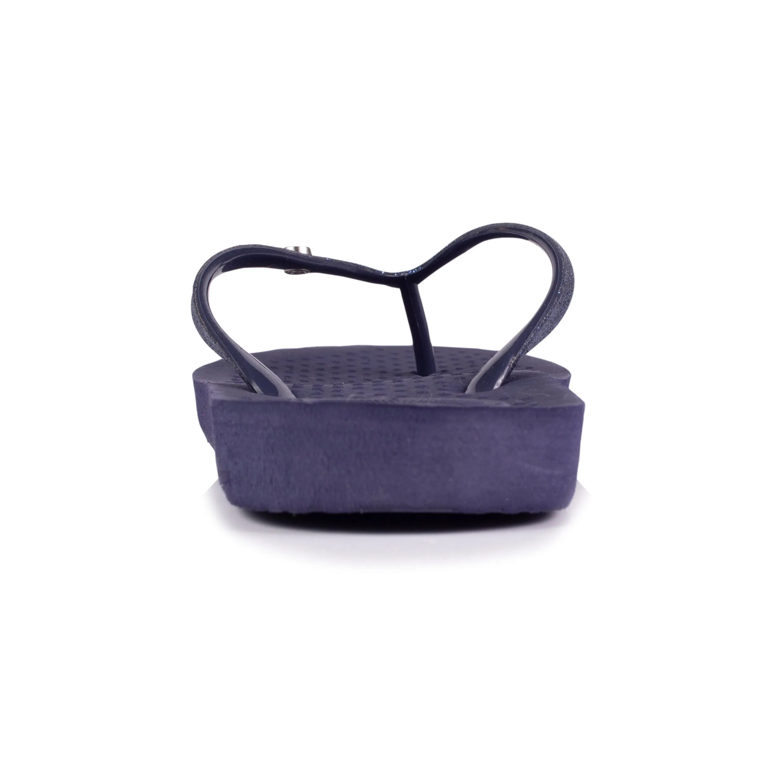 Tongs Femme tige paillettes Marine