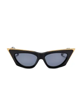 V-Goldcut Cat Eye Sunglasses in Black