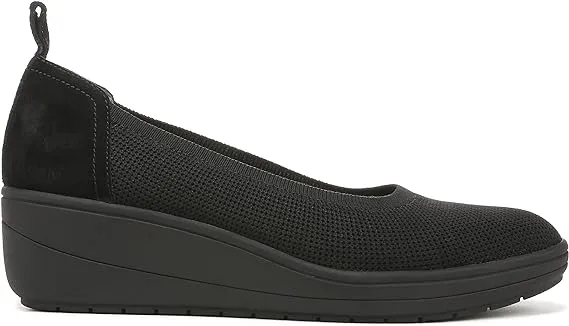 Vionic Women’s Jacey Knit Wedge Slip On Shoes-Black