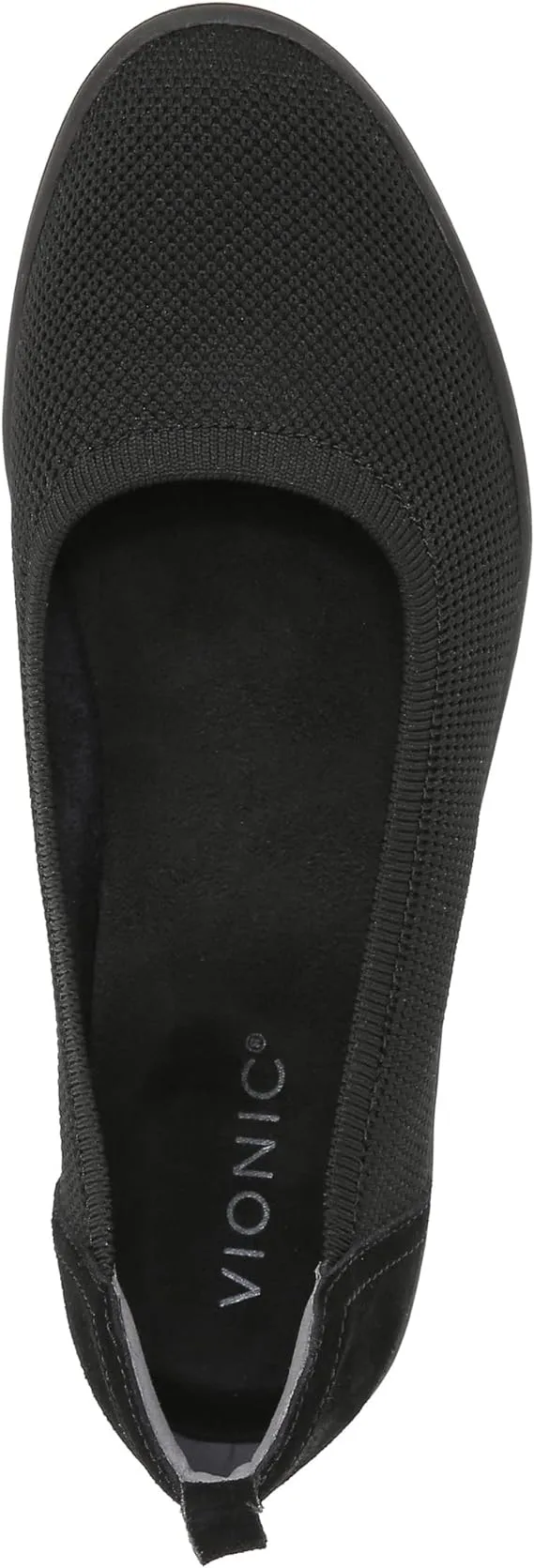 Vionic Women’s Jacey Knit Wedge Slip On Shoes-Black